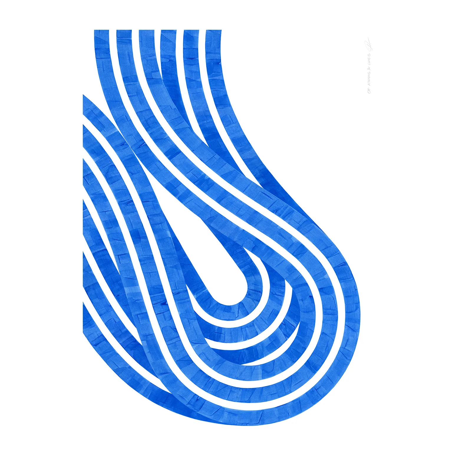 Entropy Blue 02 ポスター, 30x40 cm Paper Collective | ペーパーコレクティブ