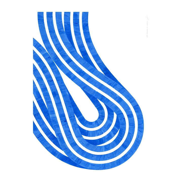 Entropy Blue 02 ポスター - 50x70 cm - Paper Collective | ペーパーコレクティブ