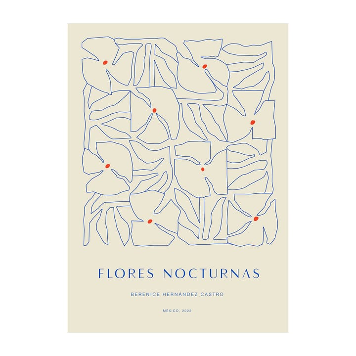 Flores Nocturnas 01 ポスター - 30x40 cm - Paper Collective | ペーパーコレクティブ