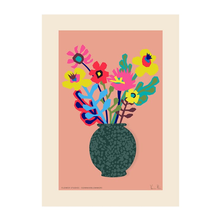 Flower Studies 02 (Sommar) ポスター - 30x40 cm - Paper Collective | ペーパーコレクティブ