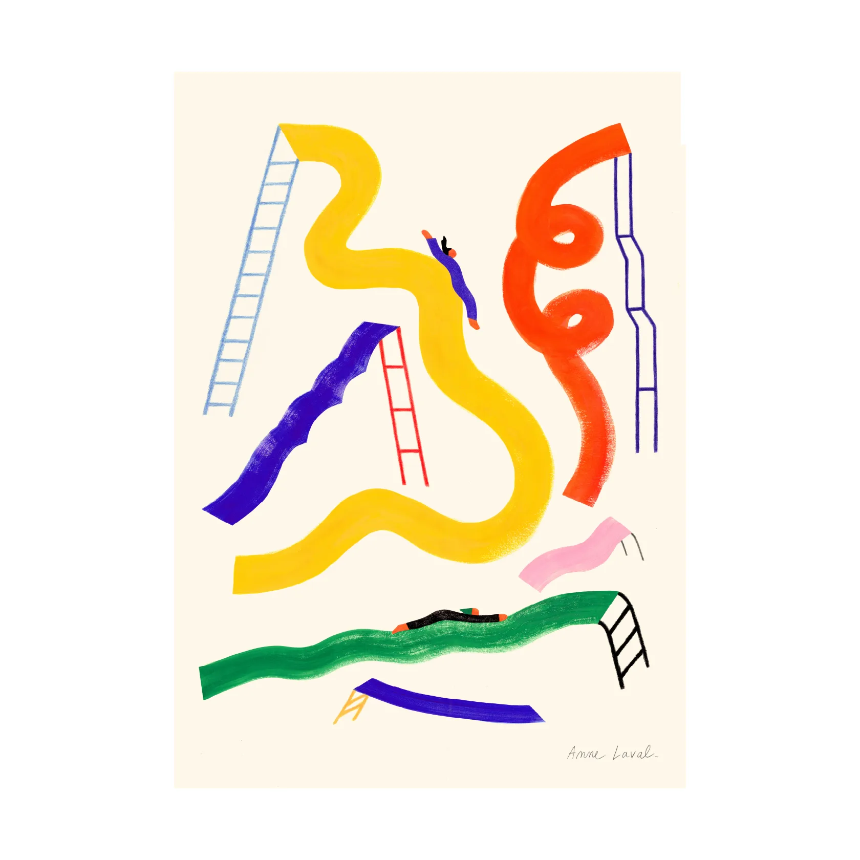 Glisser ポスター, 50x70 cm Paper Collective | ペーパーコレクティブ