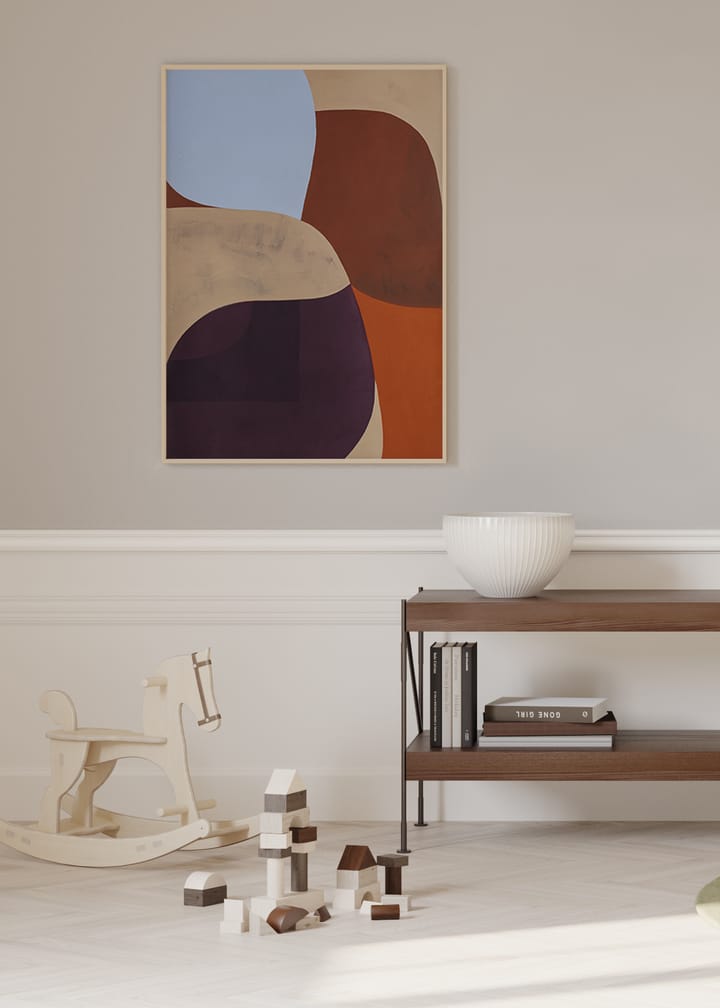 Painted Shapes 02 ポスター, 50x70 cm Paper Collective | ペーパーコレクティブ
