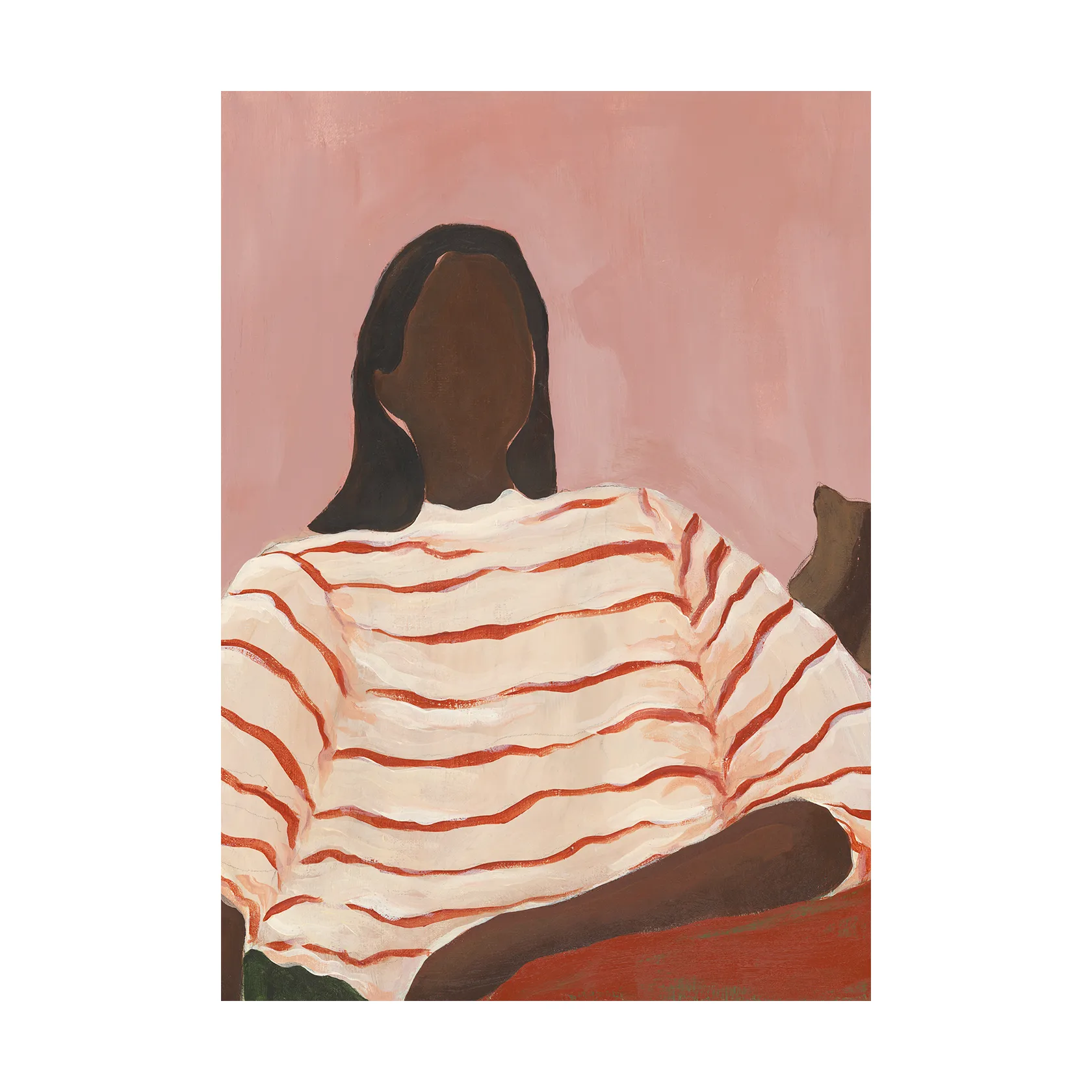 Red Stripes ポスター, 30x40 cm Paper Collective | ペーパーコレクティブ