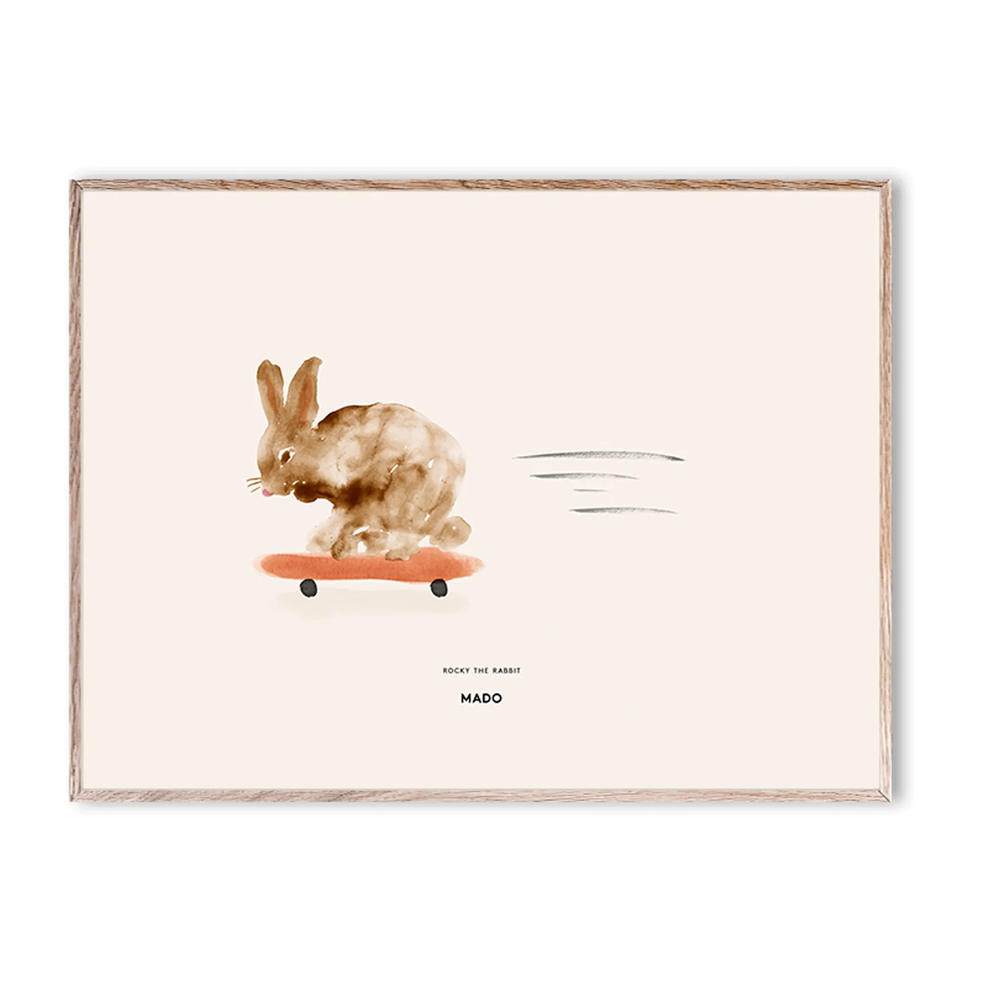 Rocky the Rabbit ポスター, 30x40 cm Paper Collective | ペーパーコレクティブ