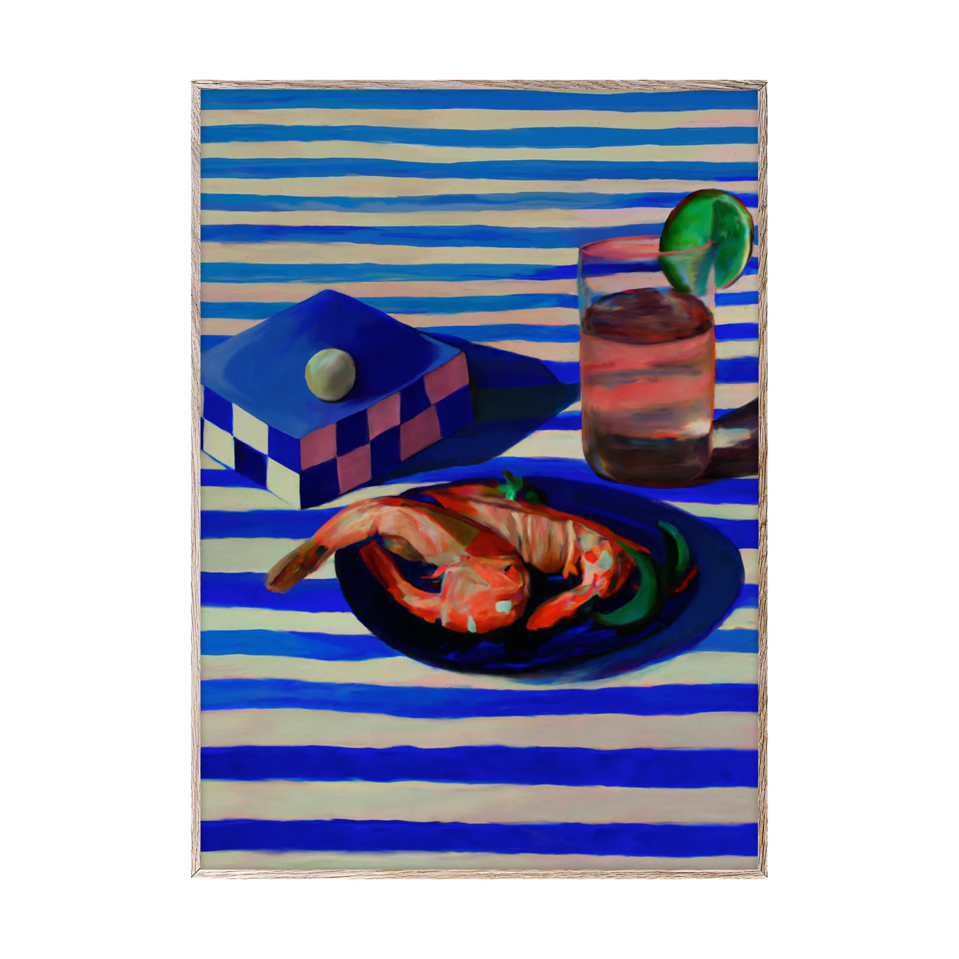 Shrimp & Stripes ポスター, 30x40 cm Paper Collective | ペーパーコレクティブ
