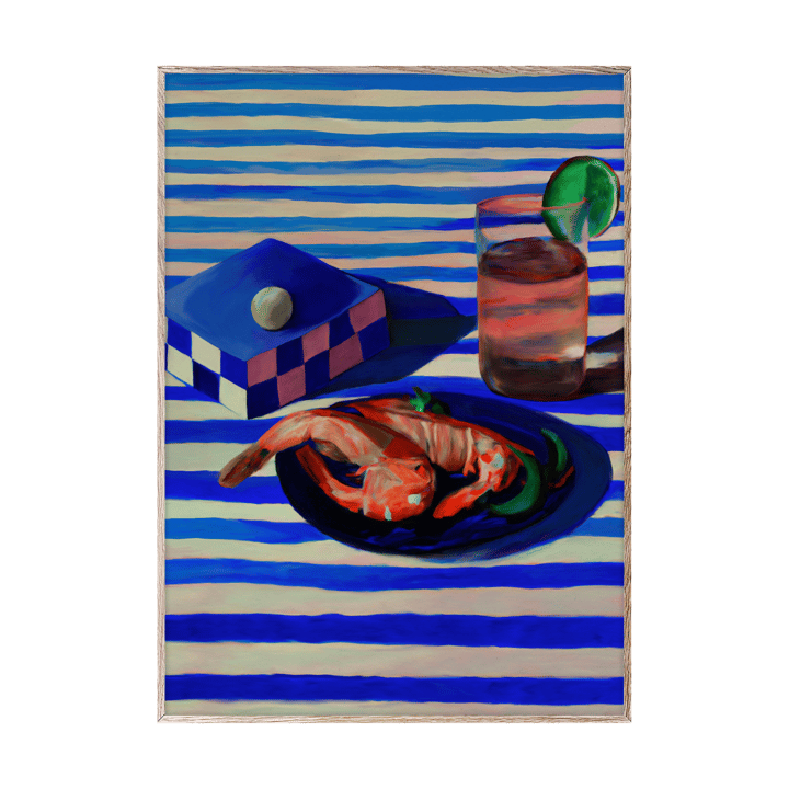 Shrimp & Stripes ポスター - 30x40 cm - Paper Collective | ペーパーコレクティブ