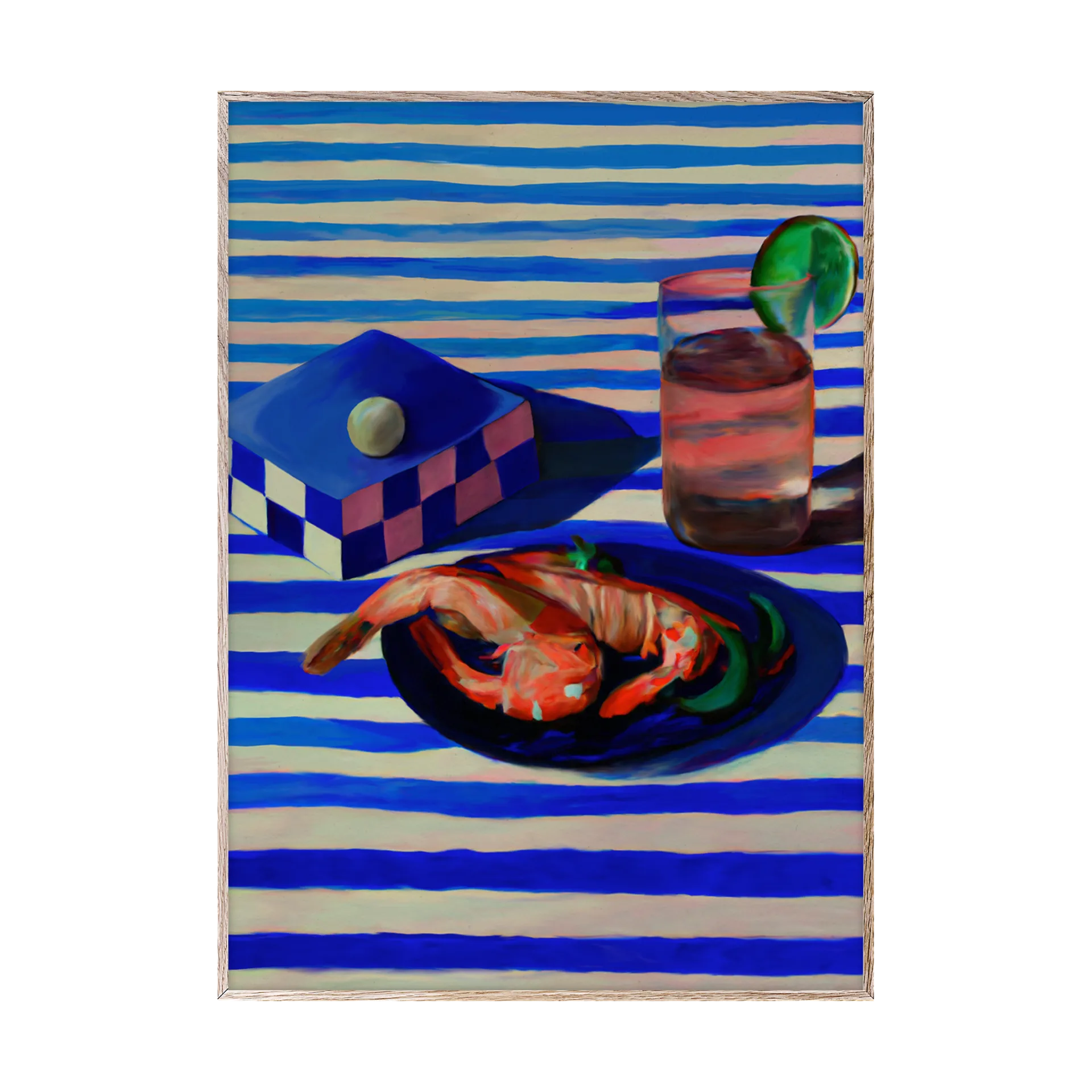 Shrimp & Stripes ポスター, 50x70 cm Paper Collective | ペーパーコレクティブ