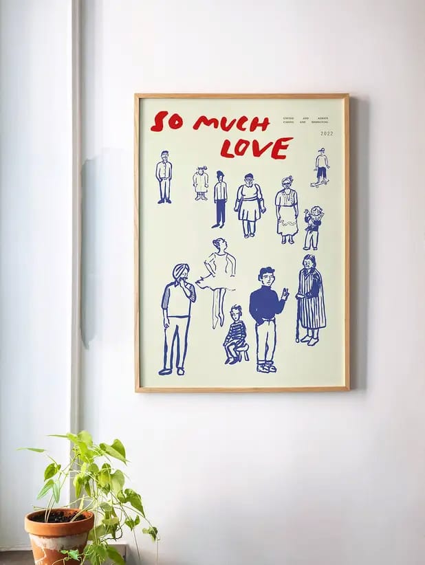 So Much Love ポスター, 30x40 cm Paper Collective | ペーパーコレクティブ