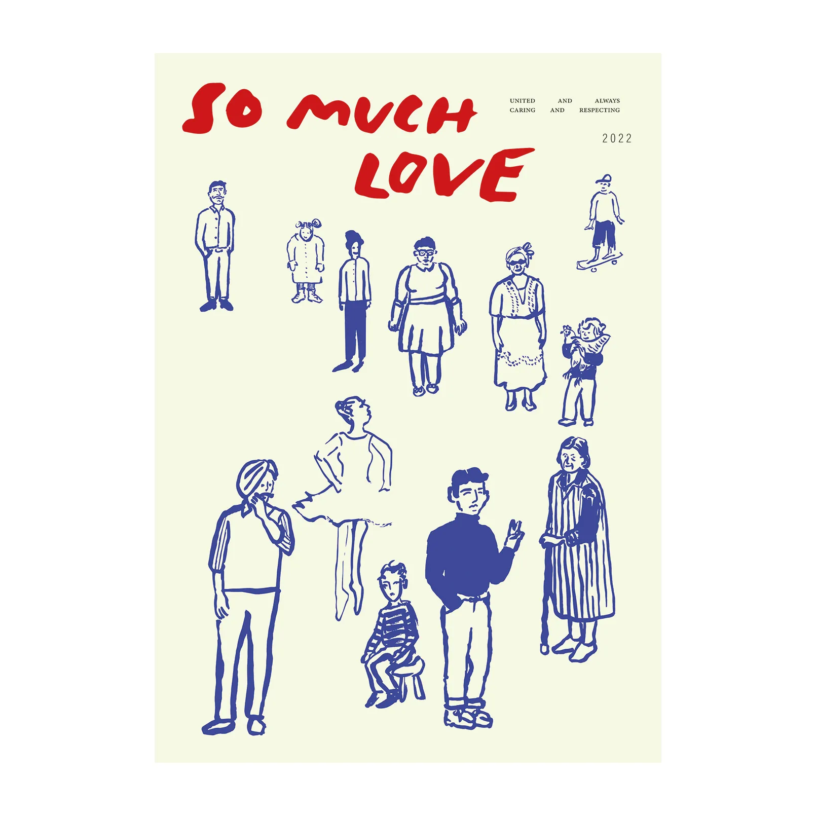 So Much Love ポスター, 50x70 cm Paper Collective | ペーパーコレクティブ