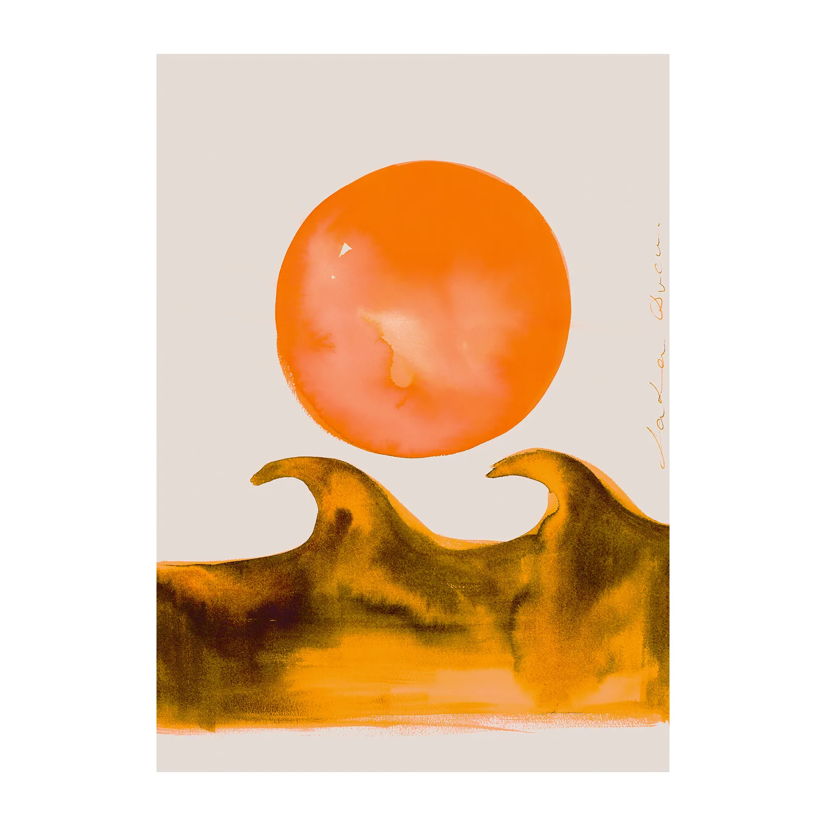 Sunセット Waves ポスター, 30x40 cm Paper Collective | ペーパーコレクティブ