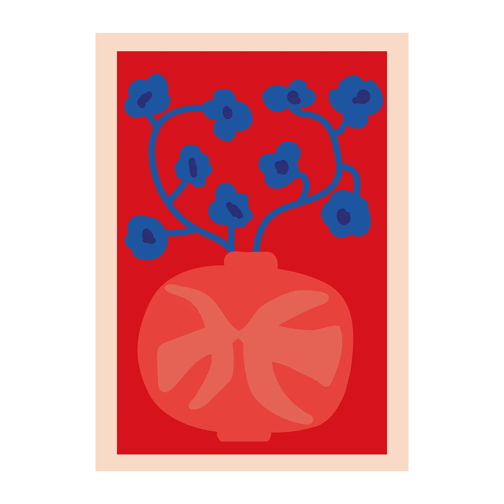 The Red 花瓶 ポスター, 30x40 cm Paper Collective | ペーパーコレクティブ