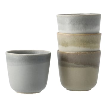 Morgon grey カップ 4個セット - Mix nature - Paradisverkstaden