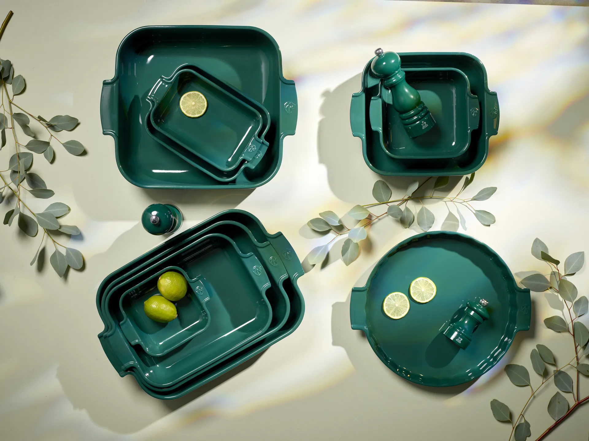 Appolia セラミック ディッシュ 14x18 cm, Forest green Peugeot | プジョー