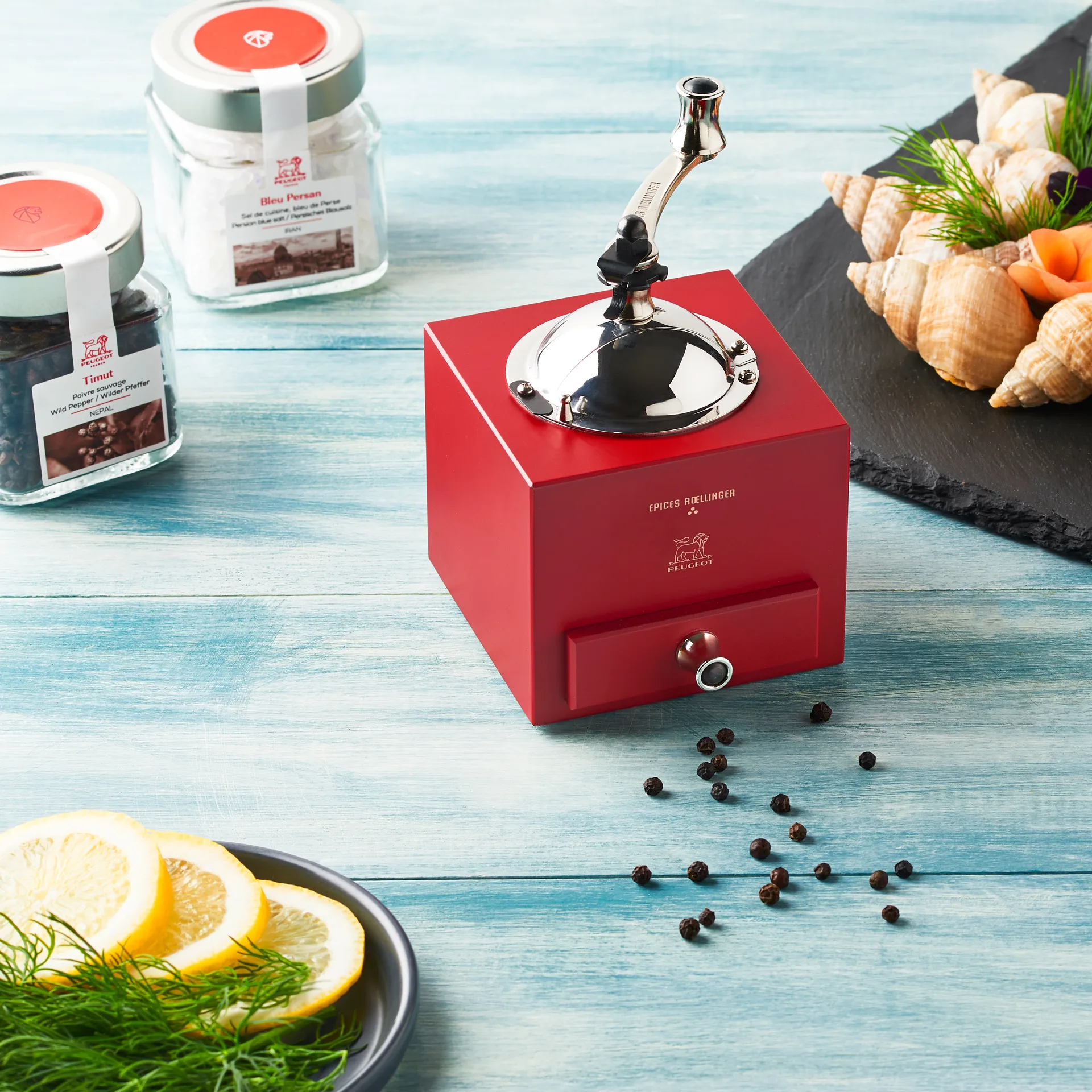 Roellinger manual ペッパーミル, red Peugeot | プジョー