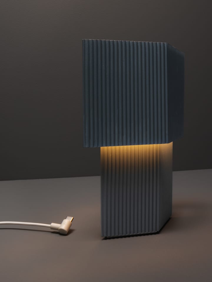 Romb ミニ ポータブルテーブルランプ 19 cm, Blue stone Pholc | フォルク