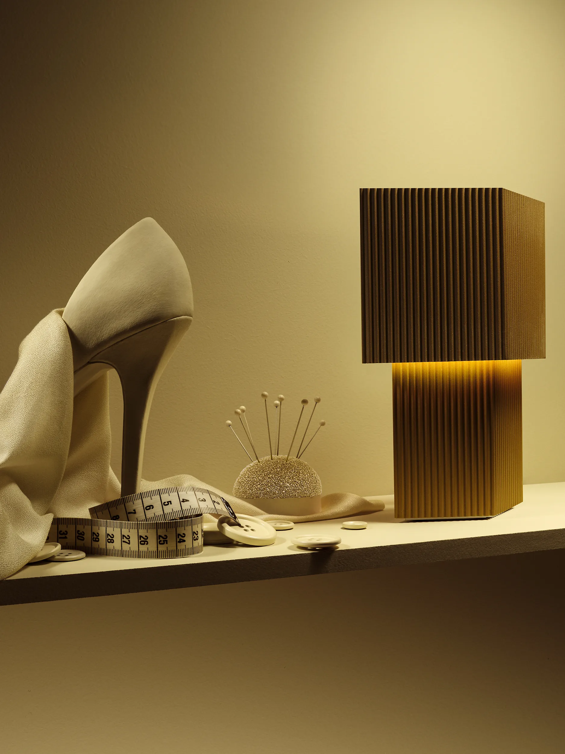 Romb ミニ ポータブルテーブルランプ 19 cm, Cumin Pholc | フォルク