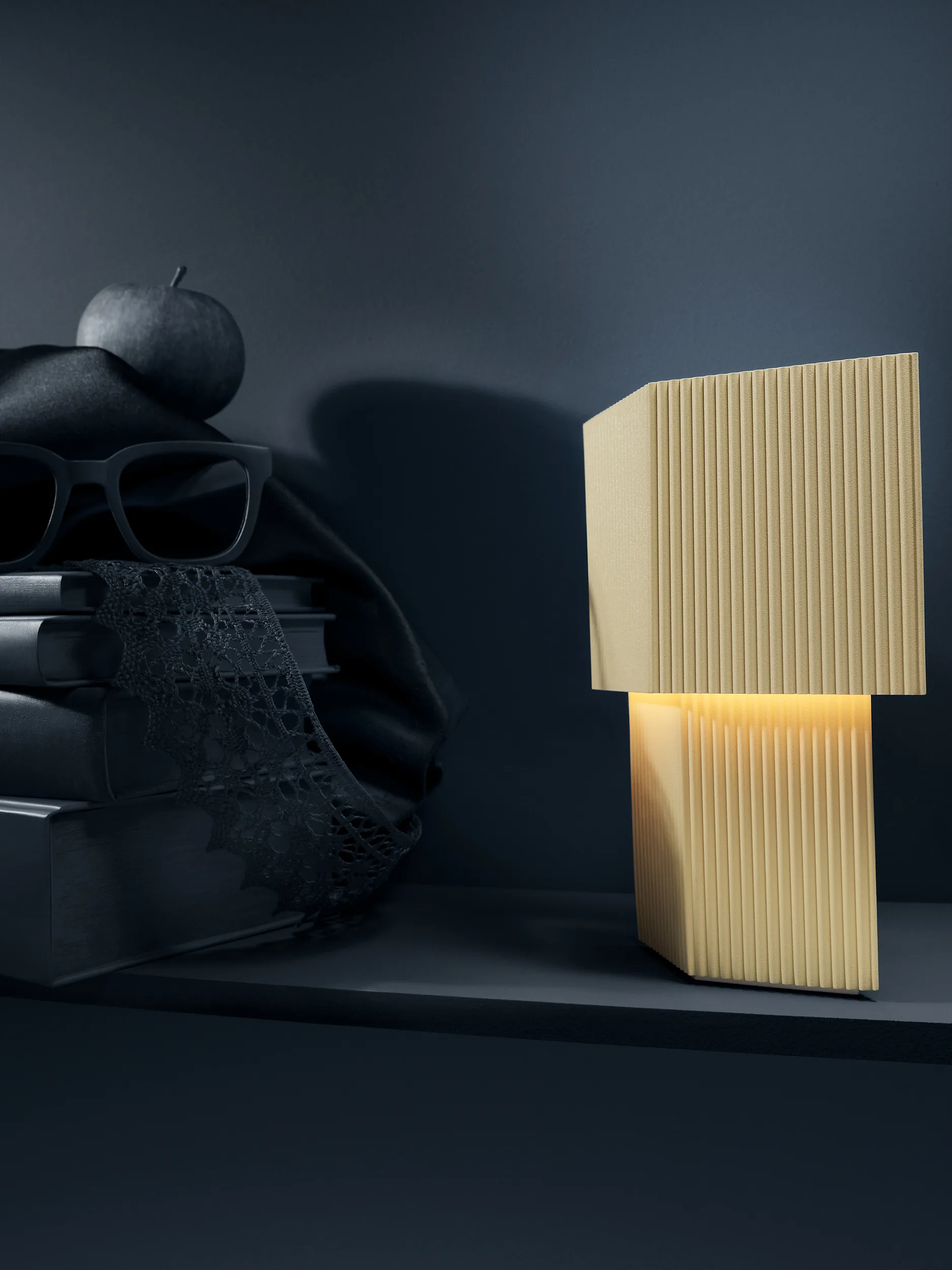 Romb ミニ ポータブルテーブルランプ 19 cm, Vanilla Pholc | フォルク