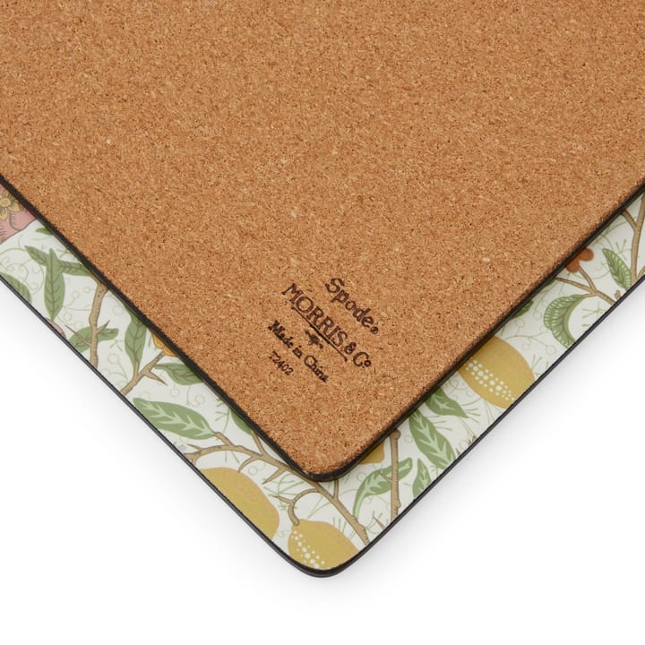 Morris & Co Simpley ミックス ランチョンマット 4枚, Fruit, Willow, Strawberry Thief, Marigold Pimpernel | ピンパーネル