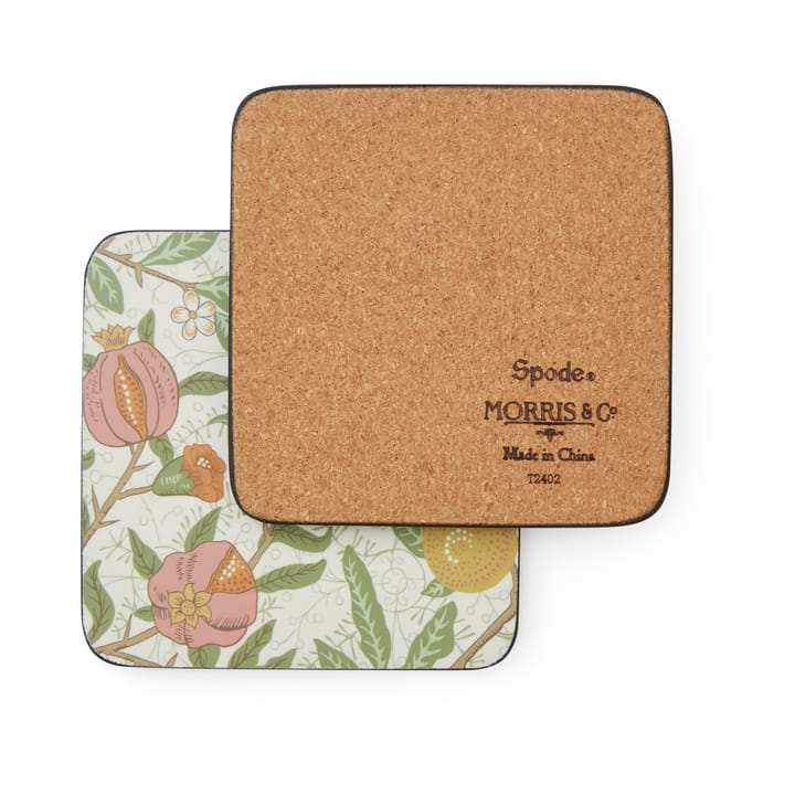 Morris & Co Simpley ミックスグラスコースター 6枚, Fruit, Willow, Marigold Pimpernel | ピンパーネル