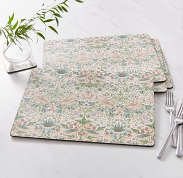 Strawberry Thief コースター 40x30 cm 4枚 - Green - Pimpernel | ピンパーネル