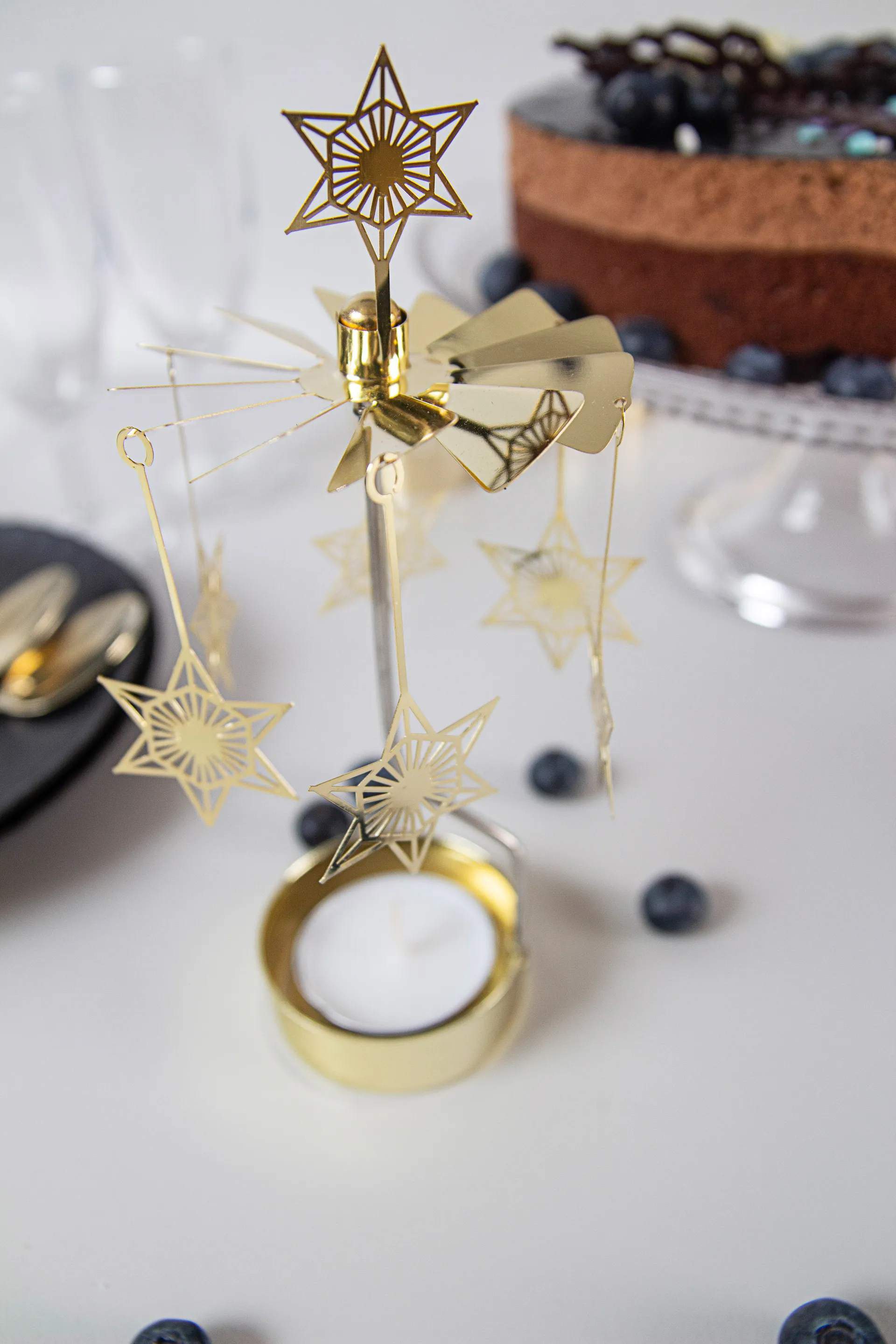 Art Deco star エンジェル チャイム, Gold Pluto Design