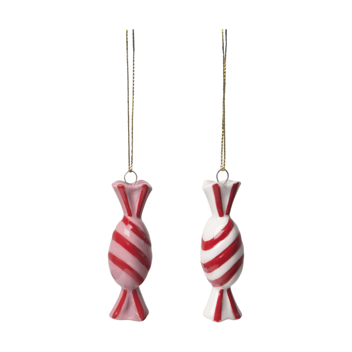Candy ハンギングデコレーション 2パーツ - Red-white - Pluto Design
