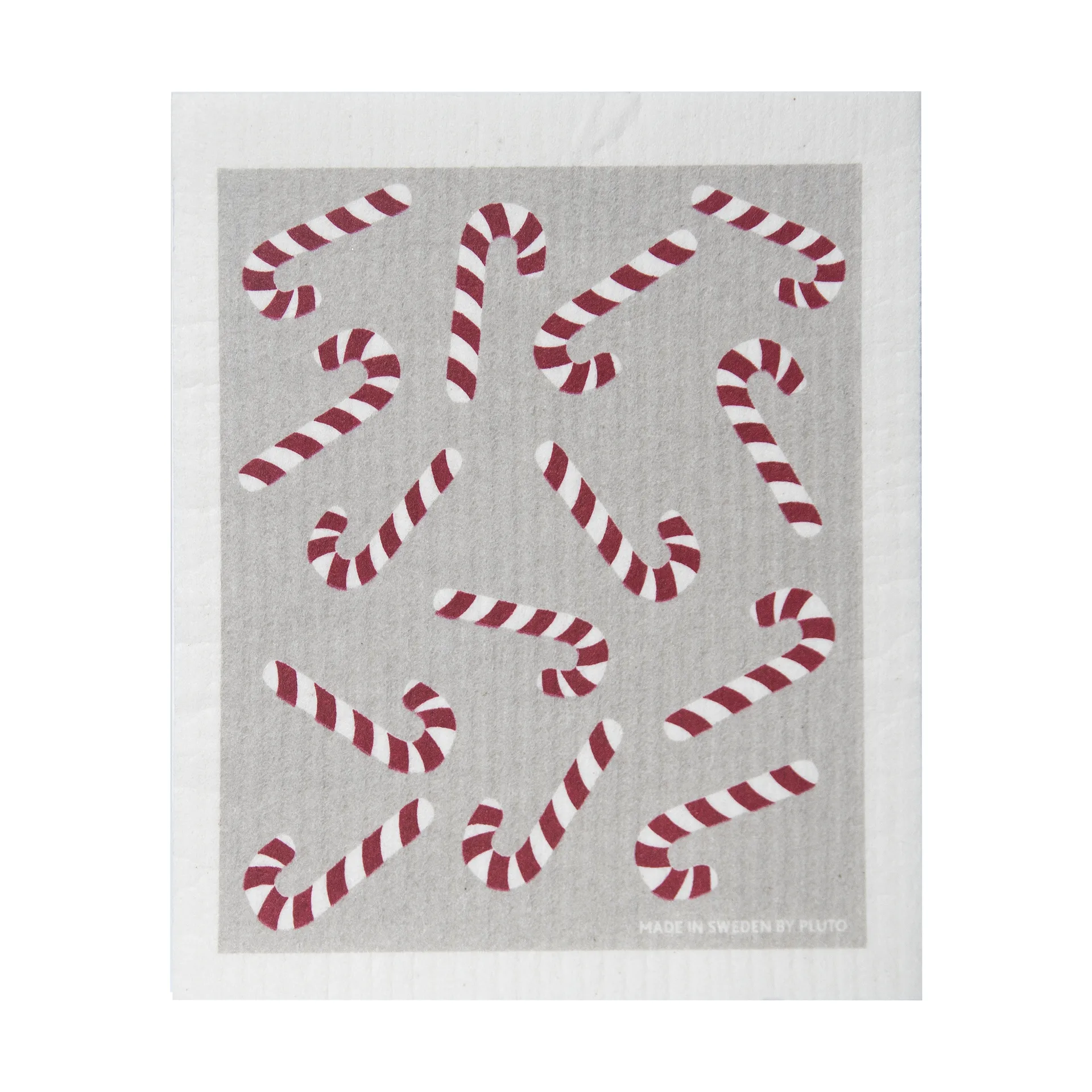 Candy cane キッチンクロス 17x20 cm, White-grey-red Pluto Design
