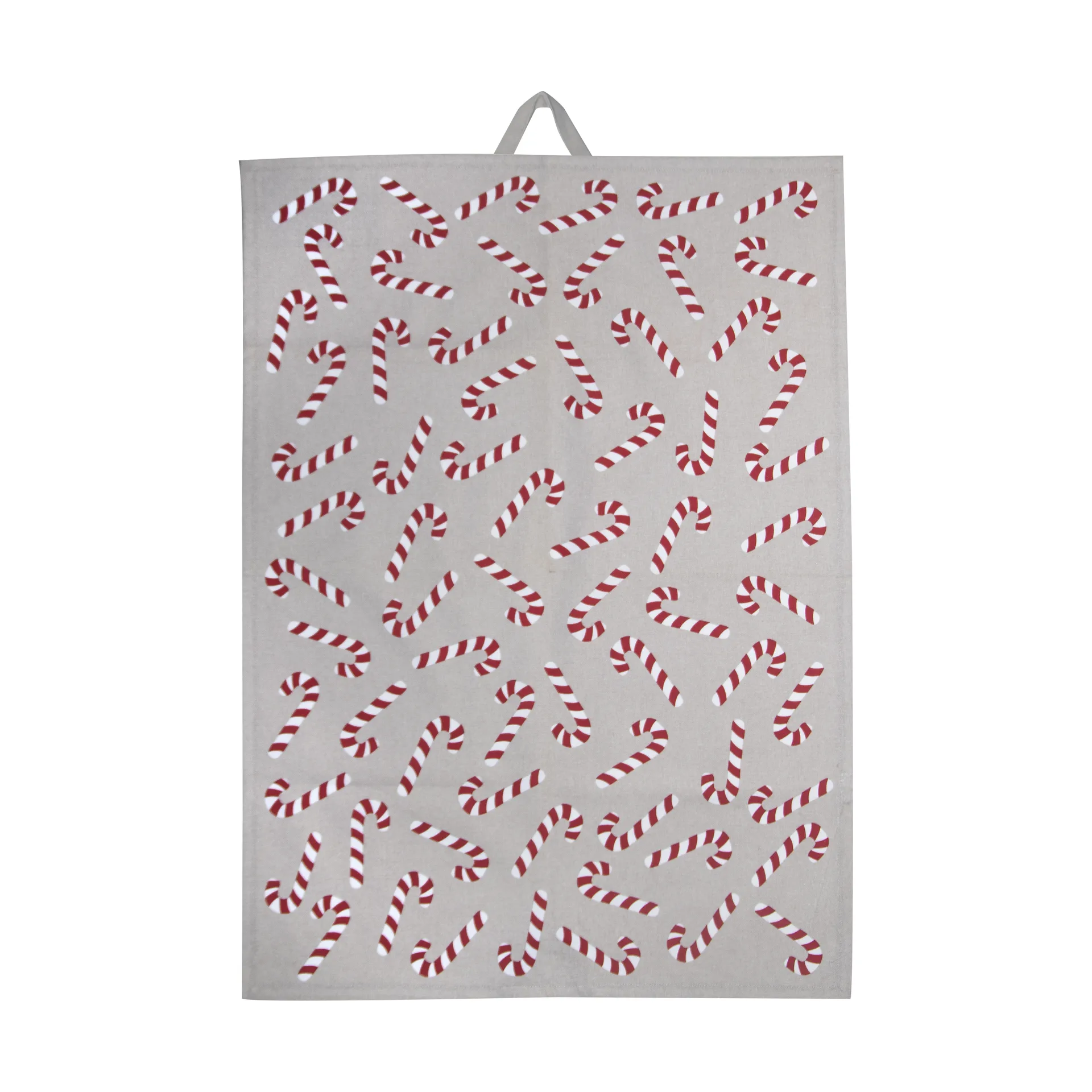 Candy cane キッチンタオル 50x70 cm, White-grey-red Pluto Design