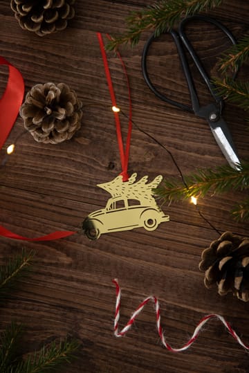 Christmas car クリスマスツリー オーナメント - Gold - Pluto Design