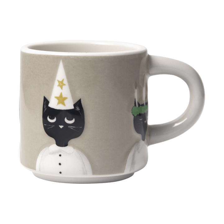 Christmas キャットカップ, Grey-white-black Pluto Design
