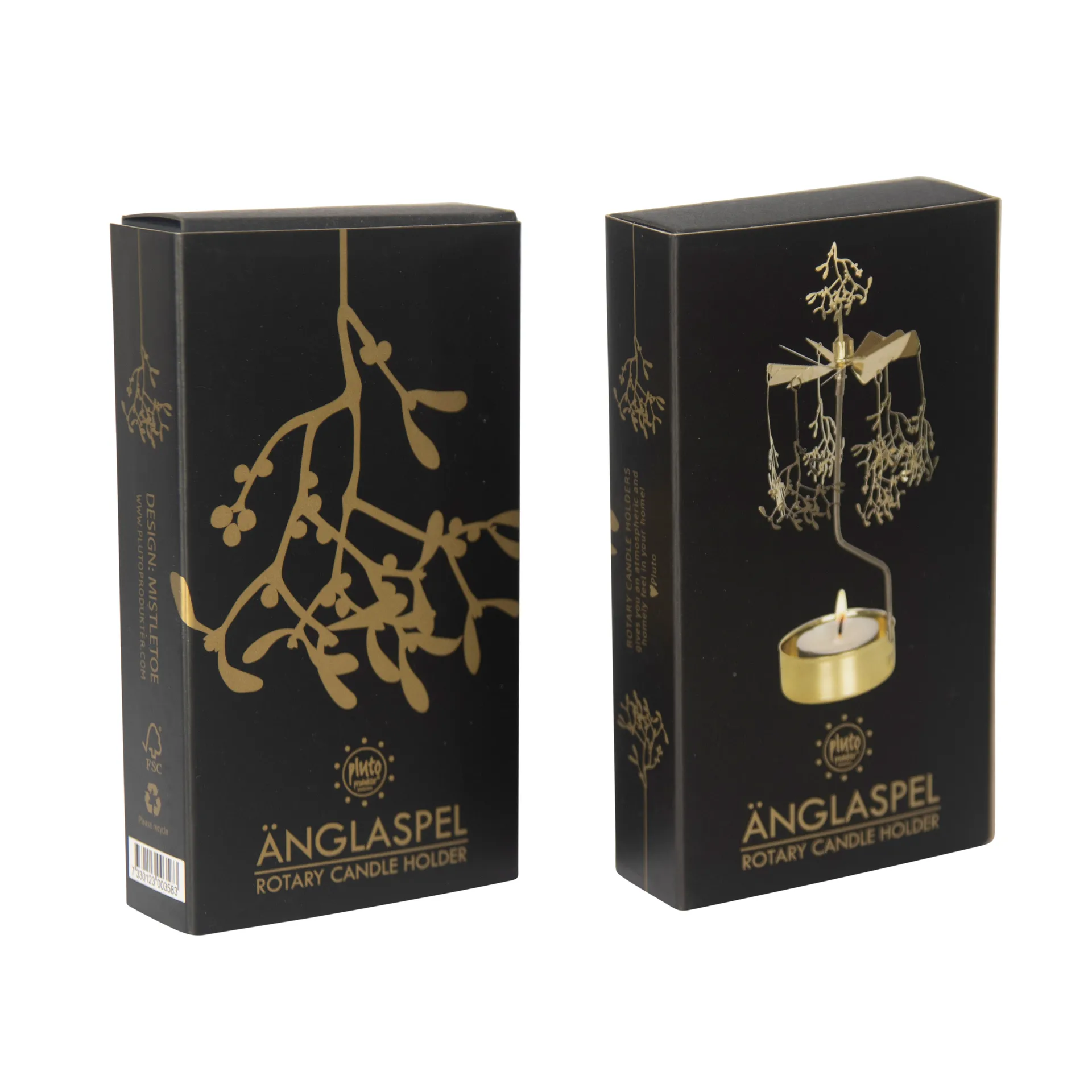 ロータリーキャンドルホルダー クリスマス, Christmas mistletoe Pluto Design