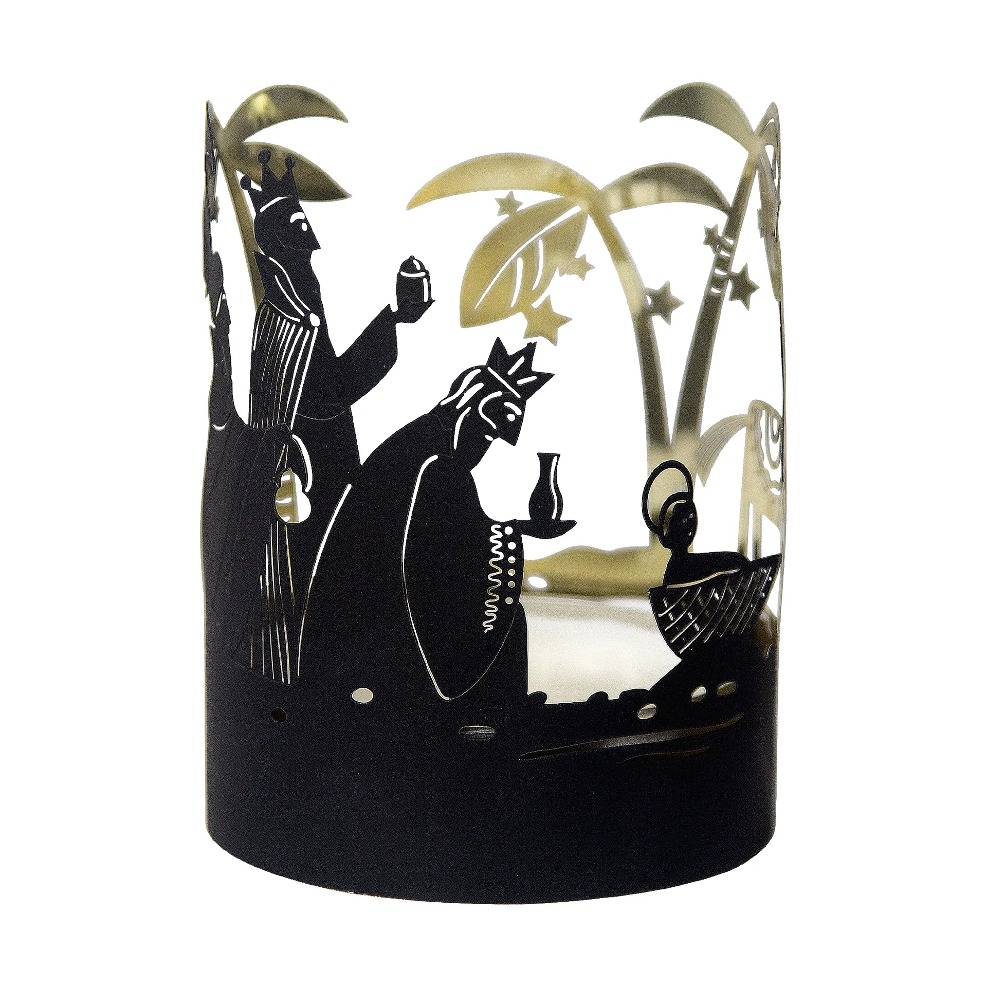 Crib Family ティーライトホルダー, Gold Pluto Design