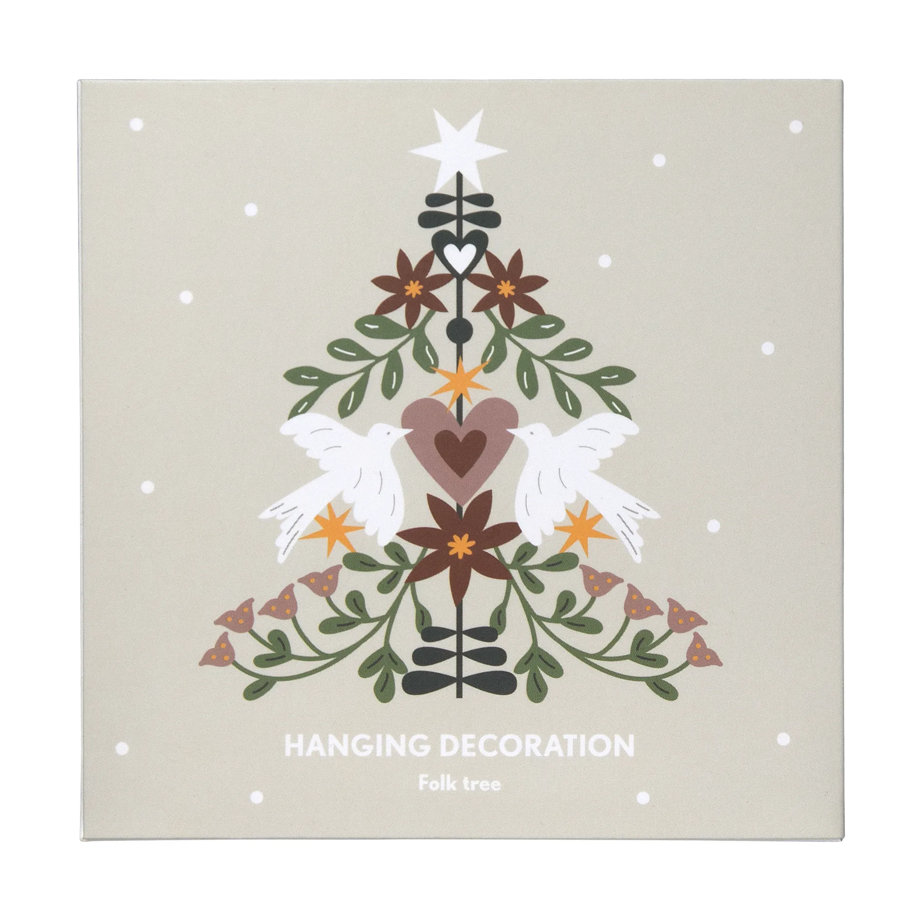 Folk ツリーデコレーションペンダント, Gold Pluto Design