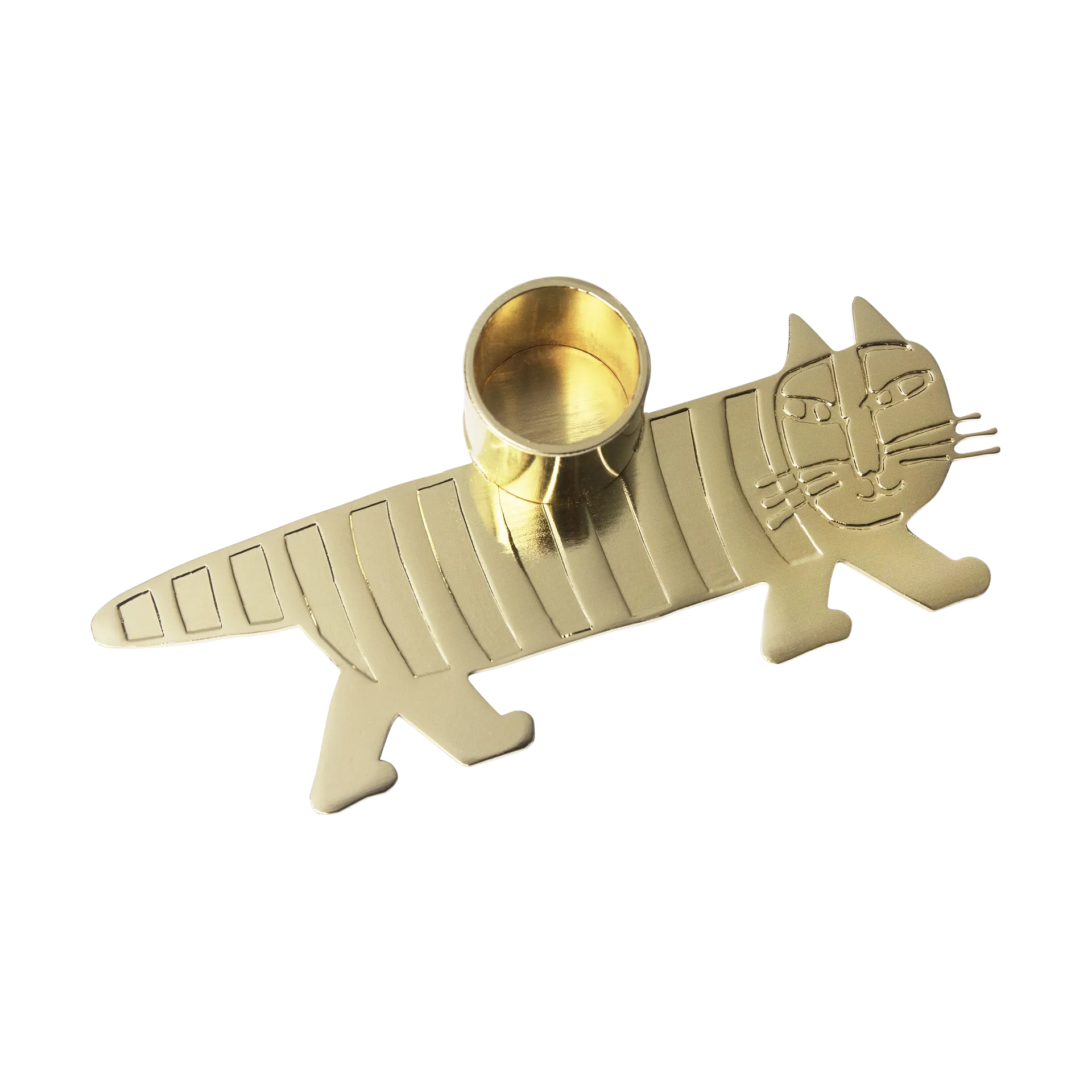 リサ・ラーソン マイキー キャンドルホルダー, Gold Pluto Design