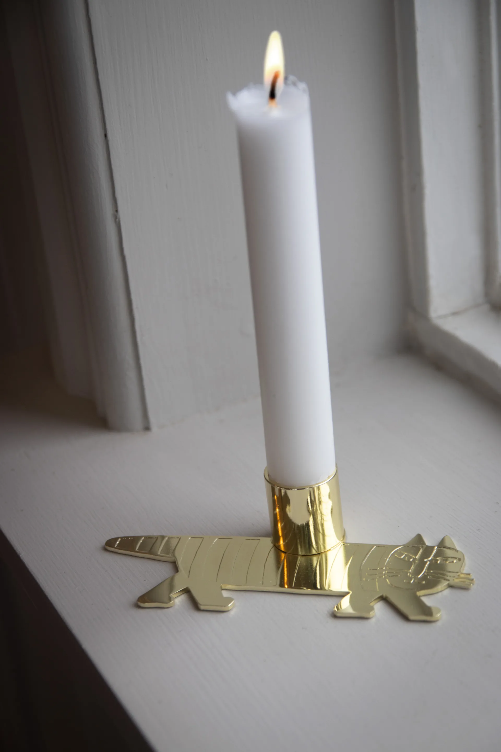 リサ・ラーソン マイキー キャンドルホルダー, Gold Pluto Design