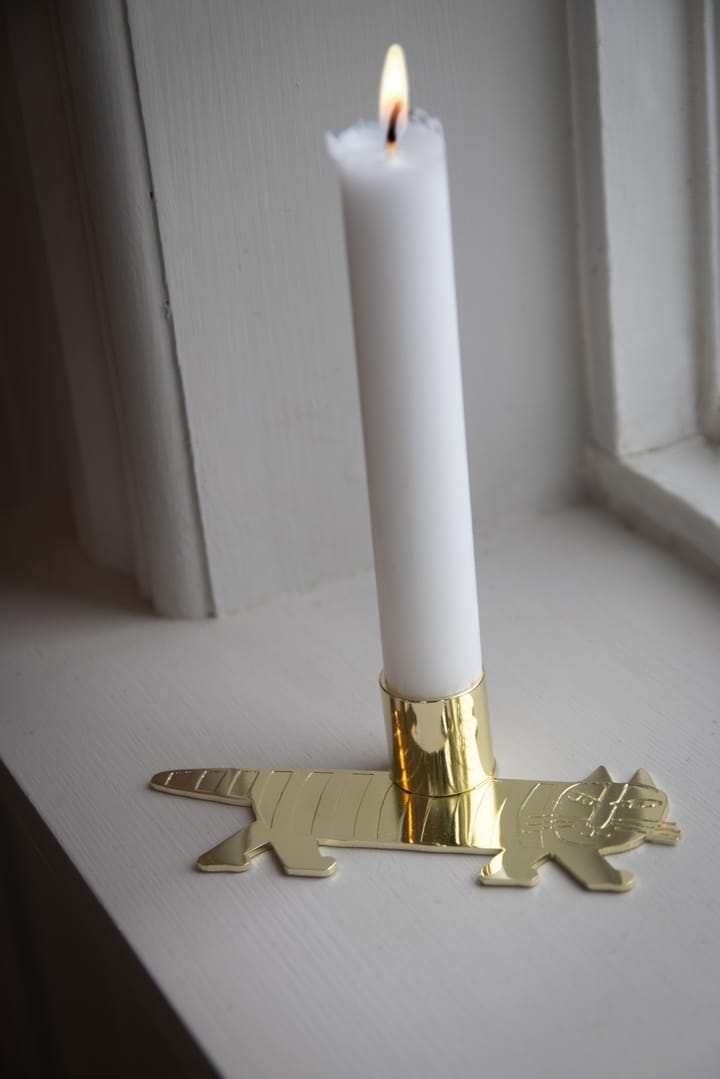リサ・ラーソン マイキー キャンドルホルダー, Gold Pluto Design