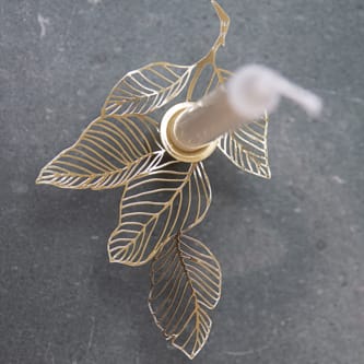 Hassel キャンドルスティック スモール 3 cm, gold Pluto Design