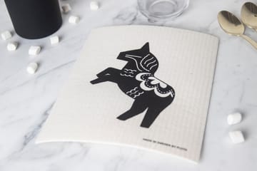 Häst ディッシュクロス 17x20 cm - Black-white - Pluto Design