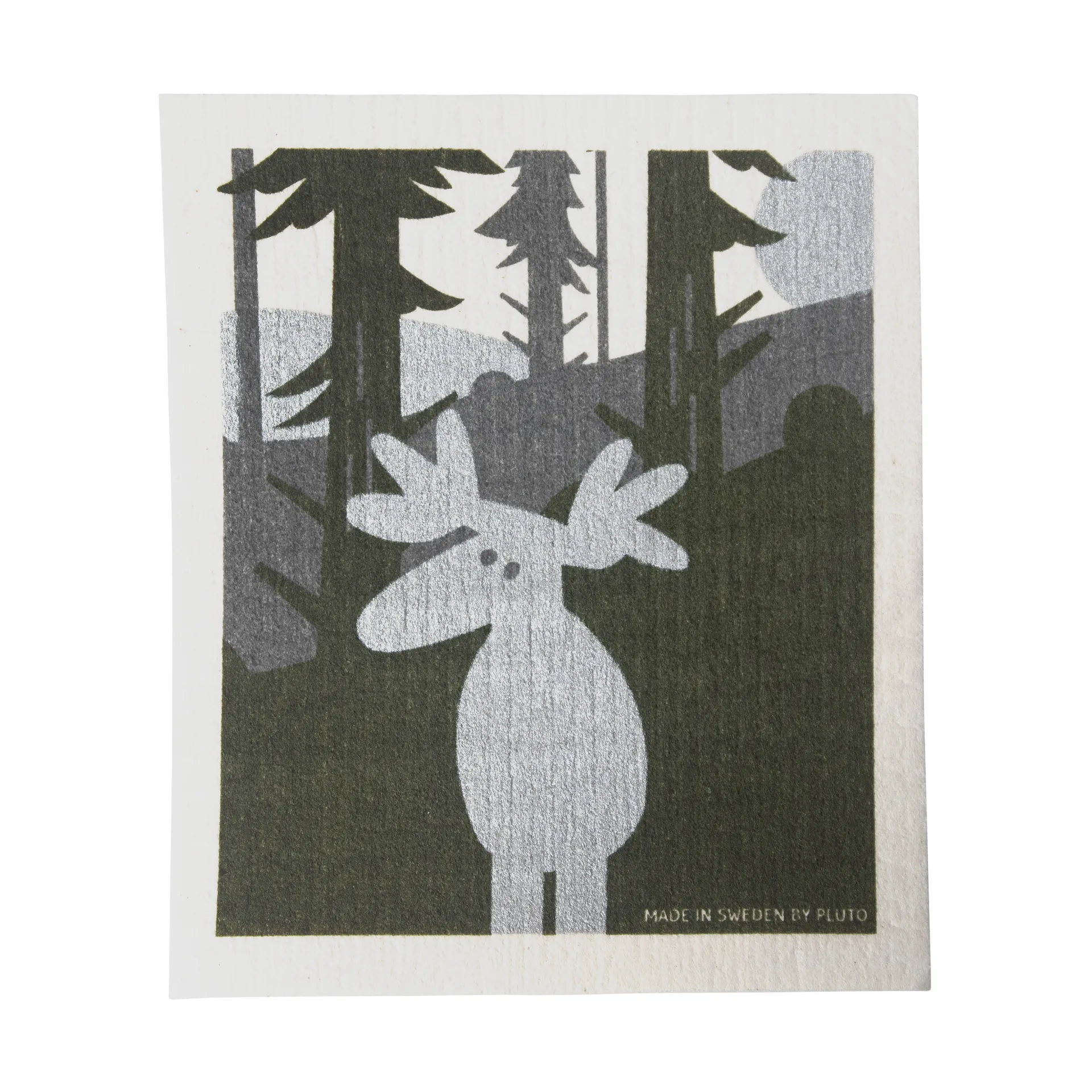 Moose ディッシュクロス 17.2x20 cm, Green-silver-white Pluto Design
