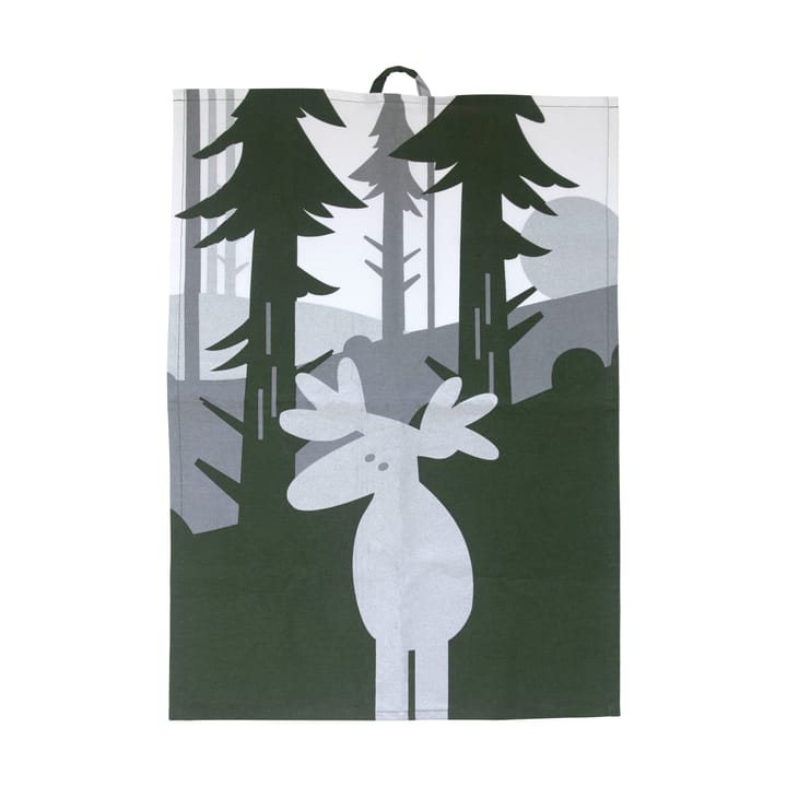 Moose キッチンタオル 50x70 cm, Green-silver-white Pluto Design