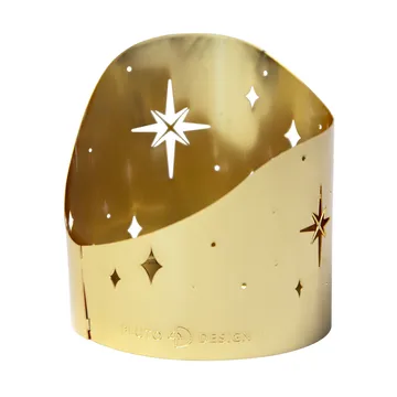 Northern star ティーライトホルダー 真鍮 Ø6.5 cm - Gold-plated metal - Pluto Design