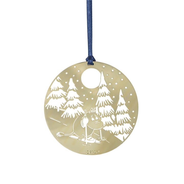 Plutoクリスマス デコレーション in メタル - Moomin winter, gold-coloured - Pluto Design