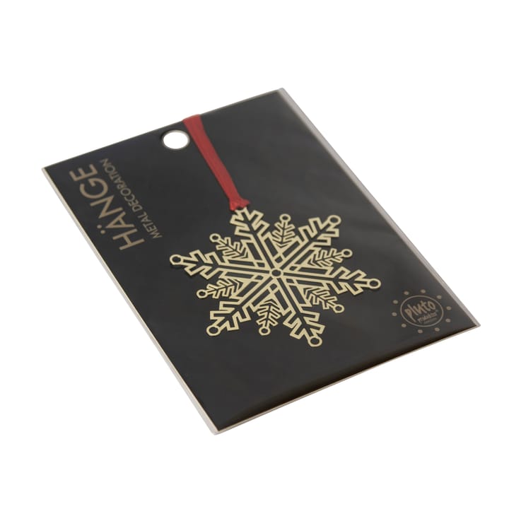 Plutoクリスマス デコレーション in メタル, Snow star Gold coloured Pluto Design