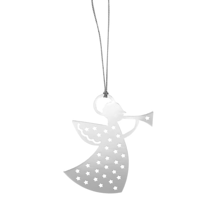Plutoクリスマス デコレーション in メタル - trumpet angel, silver-coloured - Pluto Design