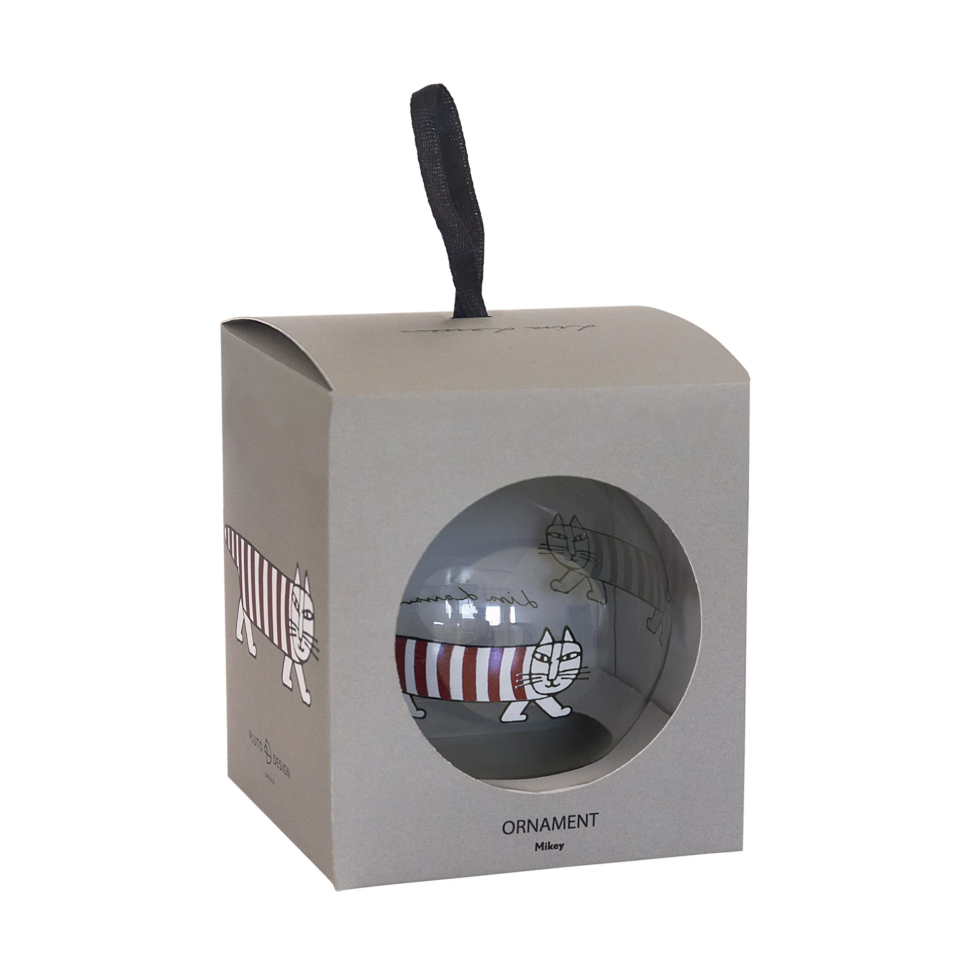 リサ・ラーソン マイキー クリスマスオーナメント, Silver-red-white Pluto Design