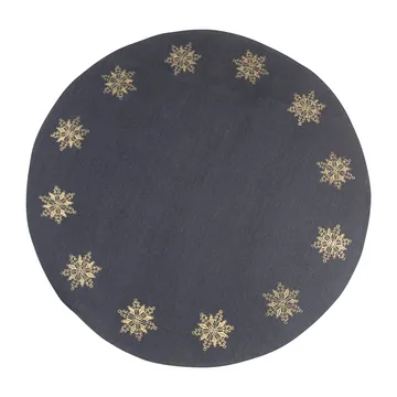 クリスマスツリー用ラグ  snow star Ø110 cm - grey-gold - Pluto Design