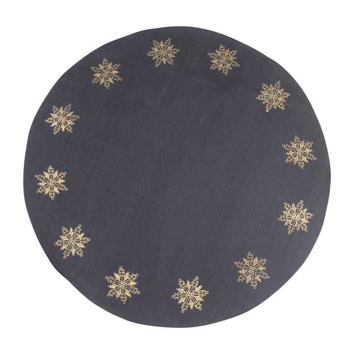クリスマスツリー用ラグ  snow star Ø110 cm, grey-gold Pluto Design