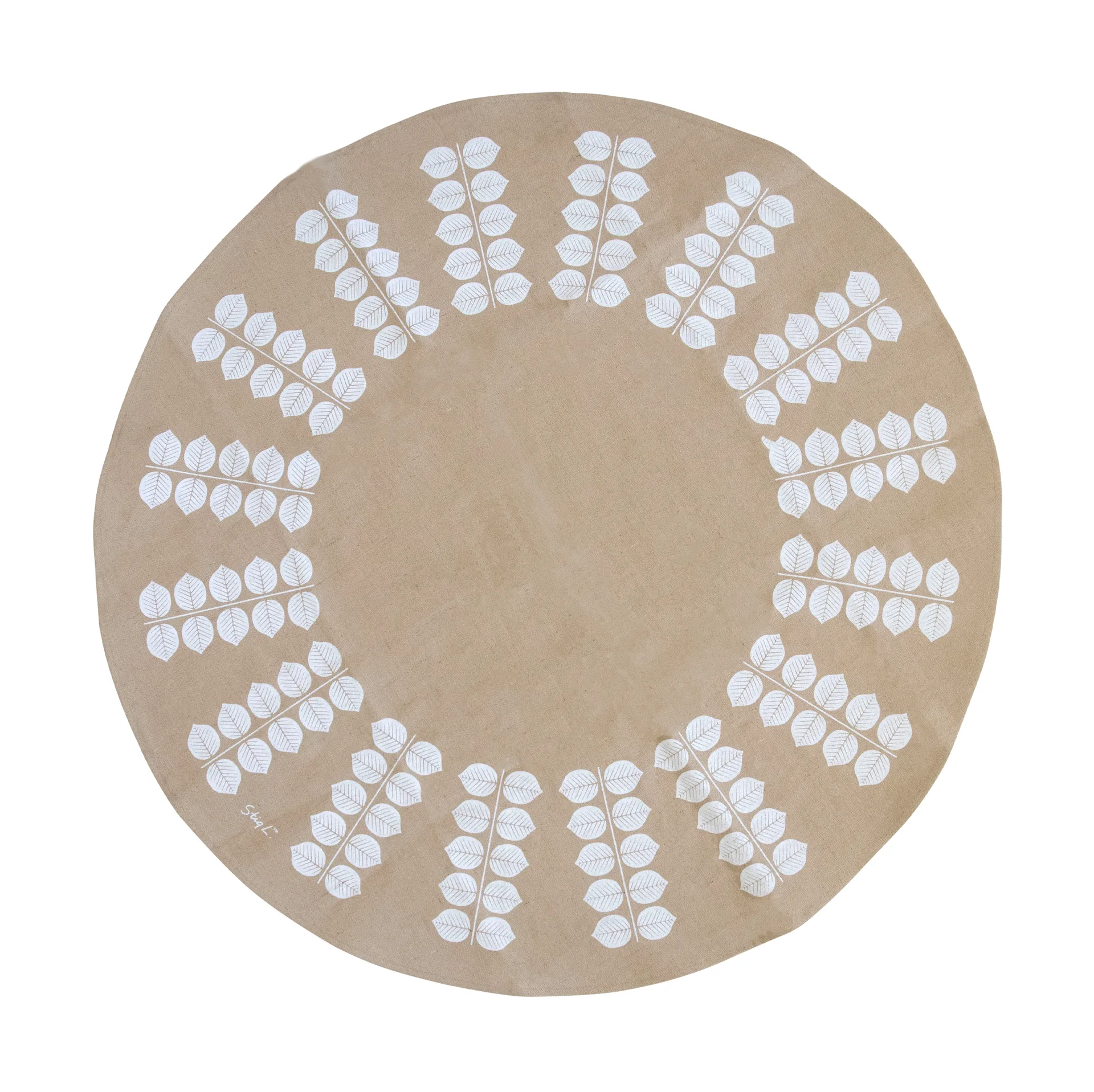 Stig L Berså アロマキャンドル マット Ø110 cm, Natural-white Pluto Design