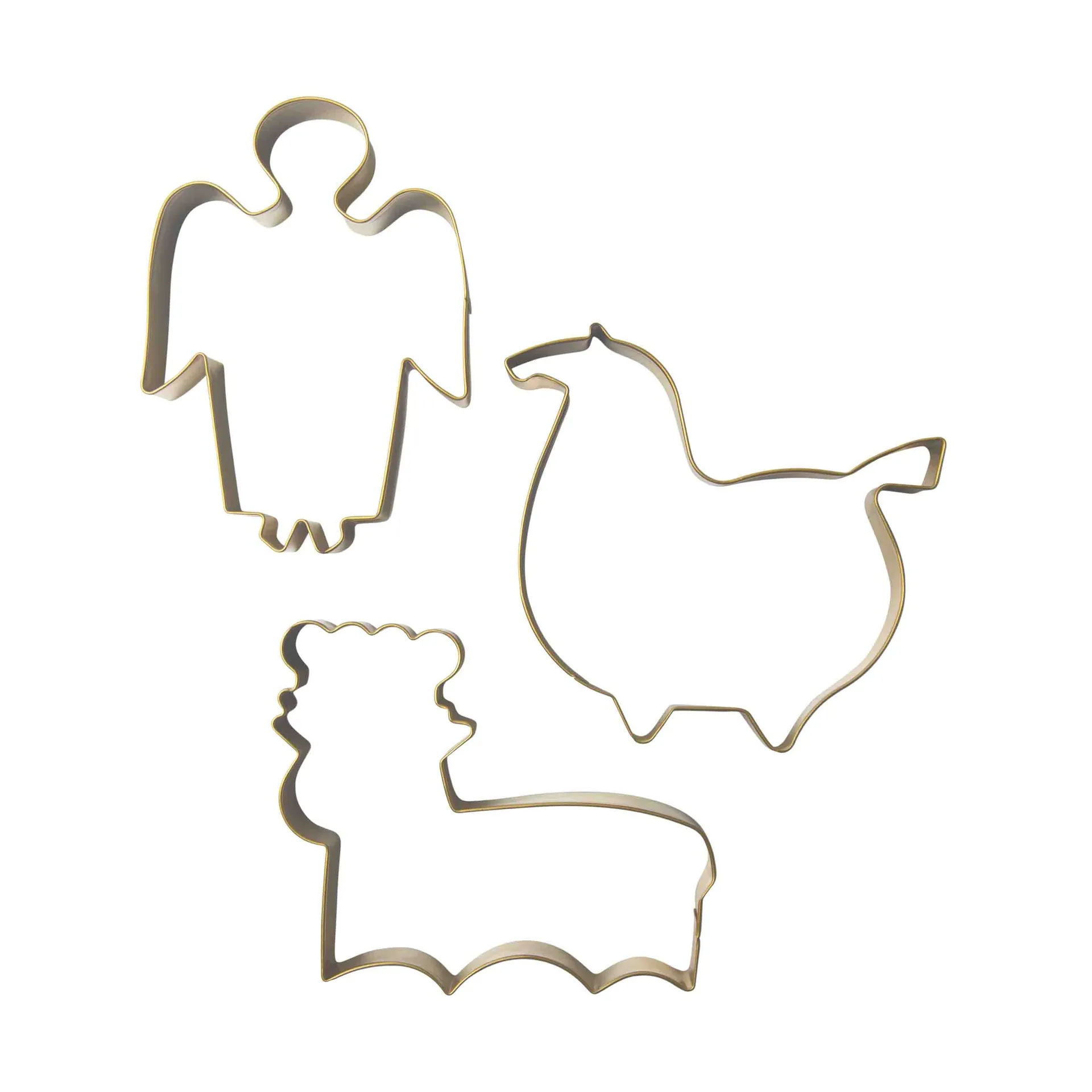 Stig L gingerbread  クッキー型 3個セット, Gold Pluto Design