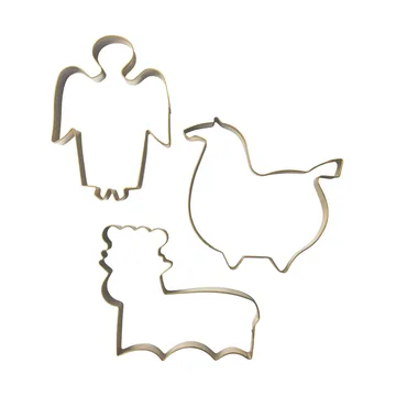 Stig L gingerbread  クッキー型 3個セット - Gold - Pluto Design